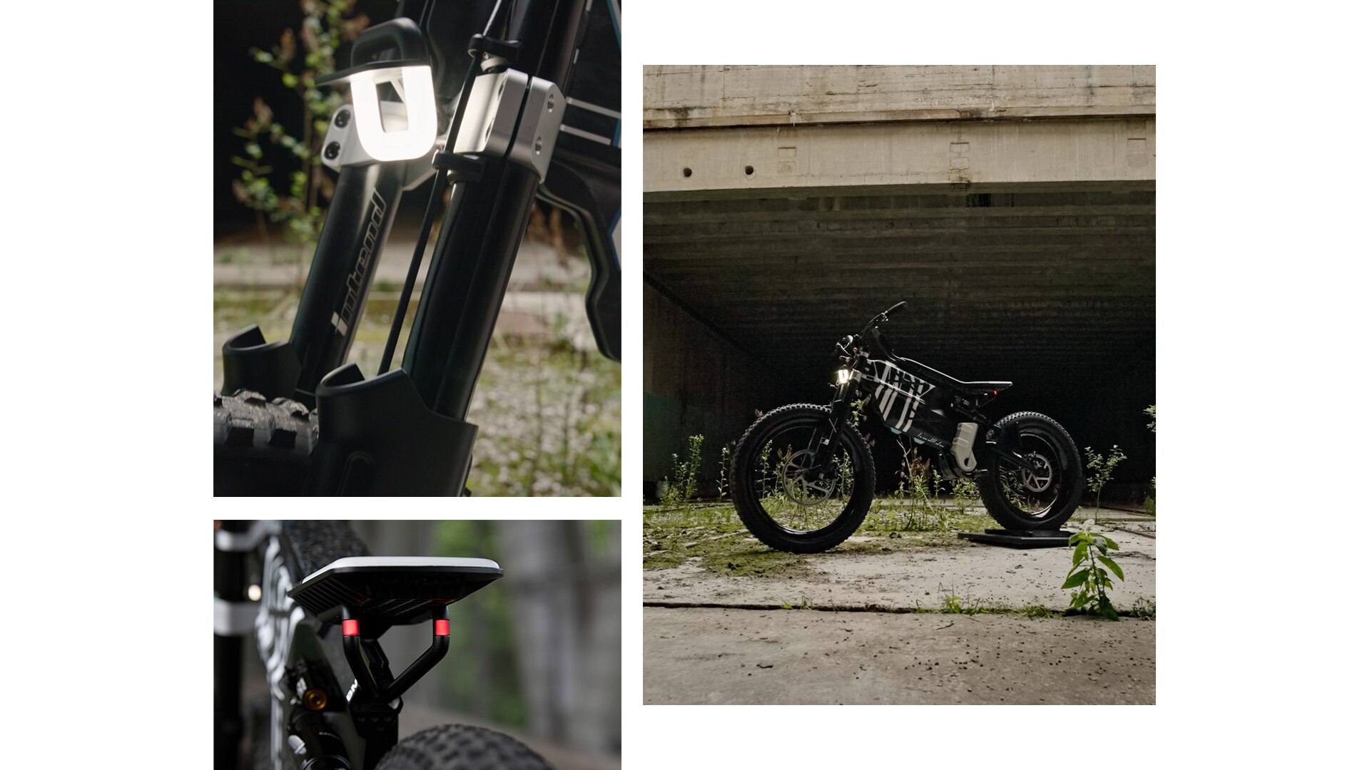 工場跡地に立つBMW Motorrad Vision AMBY、卓越したデザインとノビータイヤ装着に注目。