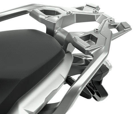 We see the luggage carrier of the G 310 GS.