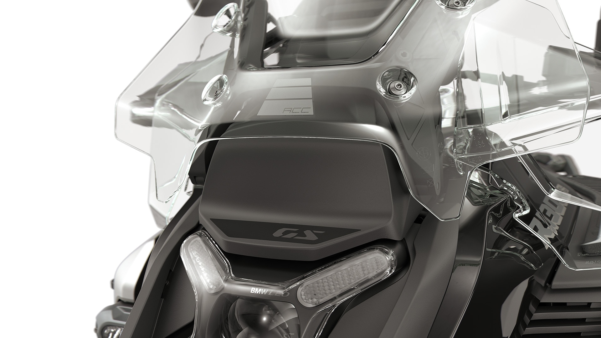 Electrically adjustable windscreen