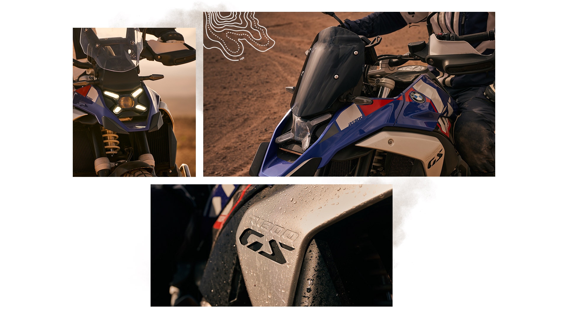 The sporty design of the R 1300 GS Trophy from BMW Motorrad