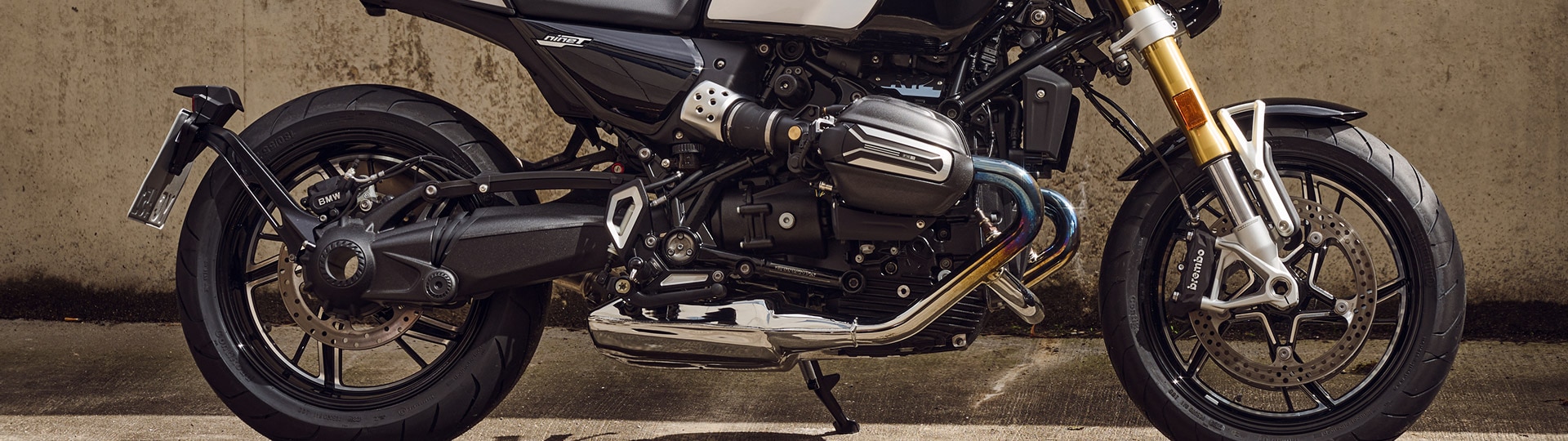 12) BMW R nine T ステアリングダンパー 新車外し 2015 OHLINS