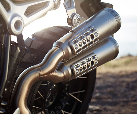 R nineT Scramblerのエキゾーストシステム