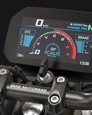Riding modes Pro and the 6.5-inch TFT of the F 450 R from BMW Motorrad