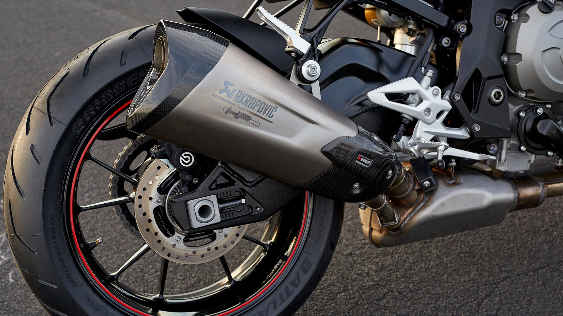 S 1000 R HPチタン製リアサイレンサー