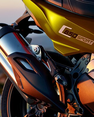 C 650 Sportのリアセクション
